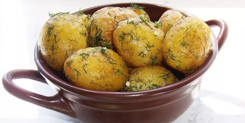 pečen krompir z zelišči za hujšanje